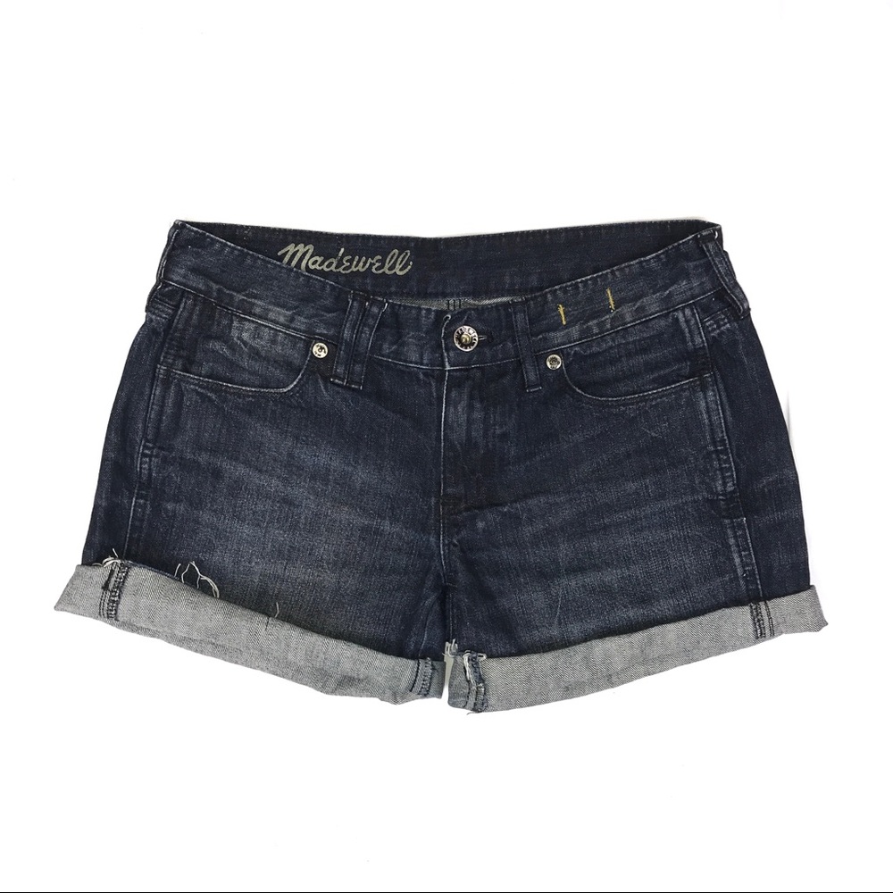 Madewell - Dark Wash Cut Off Denim Jean Shorts